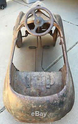 Vintage 1930s Steelcraft Steel CRAFT Lincoln Zephyr Pedal Car Original RARE
