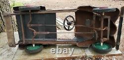 Vintage 1930s wood/metal Pedal car station wagon