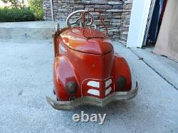 Vintage 1939 Garton Fire Department Pedal Car- Vintage Pedal Car- Fire Fighting