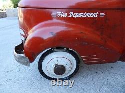 Vintage 1939 Garton Fire Department Pedal Car- Vintage Pedal Car- Fire Fighting