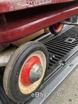 Vintage 1940/50's Murray Red Wagon, Original Paint Decals Puncture Proof Tires
