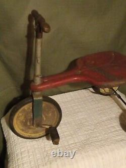 Vintage 1940's 19 Inches Tall & 23 Inches Long Childrens's Tricycle Still Rolls