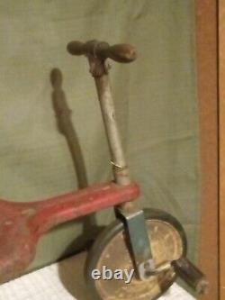 Vintage 1940's 19 Inches Tall & 23 Inches Long Childrens's Tricycle Still Rolls