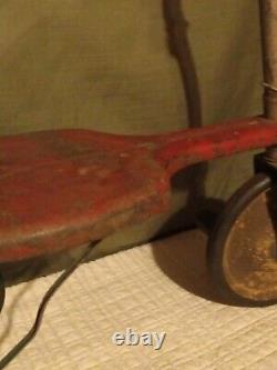 Vintage 1940's 19 Inches Tall & 23 Inches Long Childrens's Tricycle Still Rolls