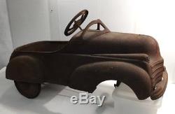 Vintage 1941 Unrestored Chrysler Peddle Car Rare Find Perfect For Restoration