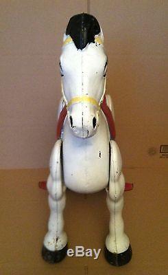 Vintage 1947- 49 Mobo Bronco All Metal Ride-On Pedal Horse Riding Toy