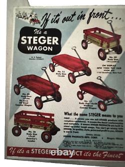 Vintage 1948 Antique Steger Miniature Wagon Mint Condition