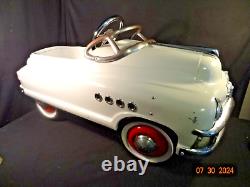 Vintage 1948 MURRAY Buick Torpedo Metal Pedal Ride On Car With Portholes