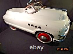 Vintage 1948 MURRAY Buick Torpedo Metal Pedal Ride On Car With Portholes