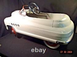 Vintage 1948 MURRAY Buick Torpedo Metal Pedal Ride On Car With Portholes