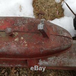 Vintage 1949 Eska Open Grill Farmall H Pedal Tractor Rough Condition As Found