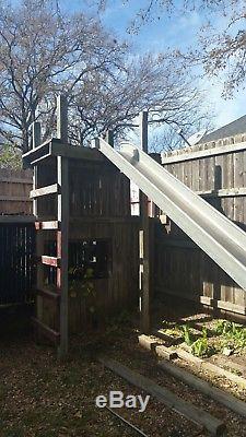 Vintage 1950-1960's era Stainless Steel Playground Slide