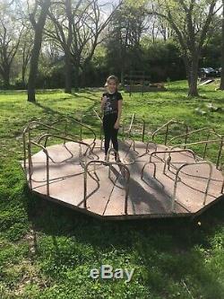 Vintage 1950 Playground Merry-Go-Round