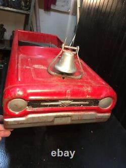 Vintage 1950's Amf Steel Fire Chief Pedal Car