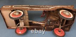 Vintage 1950's Dude Wagon Child's Pedal Car with Fold Down Tailgate