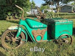 Vintage 1950's Evans Colson Police Tricycle Bicycle Very Rare MUST SEE