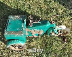 Vintage 1950's Evans Colson Police Tricycle Bicycle Very Rare MUST SEE