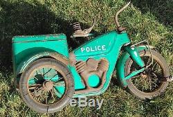 Vintage 1950's Evans Colson Police Tricycle Bicycle Very Rare MUST SEE