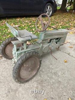 Vintage 1950's John Deere Small Pedal Tractor ESKA Company Ready to Be Restored