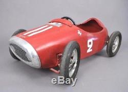 Vintage 1950's MG Ferrari Pedal Car Toy Original Condition Excellent Project