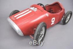 Vintage 1950's MG Ferrari Pedal Car Toy Original Condition Excellent Project