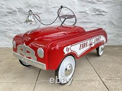 Vintage 1950's MURRAY Fire Chief Pedal Car Fish Mouth Beautiful Pro Restoration