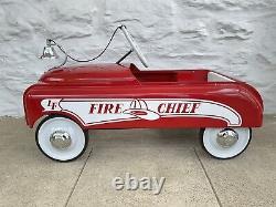 Vintage 1950's MURRAY Fire Chief Pedal Car Fish Mouth Beautiful Pro Restoration