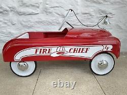 Vintage 1950's MURRAY Fire Chief Pedal Car Fish Mouth Beautiful Pro Restoration