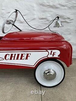 Vintage 1950's MURRAY Fire Chief Pedal Car Fish Mouth Beautiful Pro Restoration