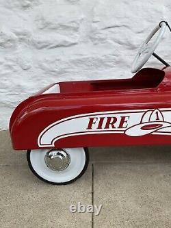 Vintage 1950's MURRAY Fire Chief Pedal Car Fish Mouth Beautiful Pro Restoration