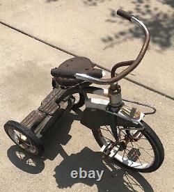 Vintage 1950's Murray 2-Step Fender Skirt Tricycle Needs TLC and a New Rider