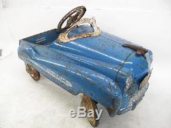 Vintage 1950's Murray Champion Jet Flow Drive Blue Pedal Car