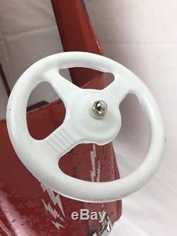 Vintage 1950's Murray Fire Chief Toy Pedal Car New Wheels Tires Works GREAT