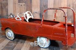 Vintage 1950's Murray Pedal Car Fire Truck in original condition and complete wi