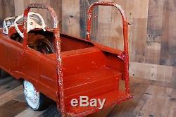 Vintage 1950's Murray Pedal Car Fire Truck in original condition and complete wi