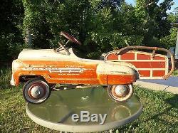 Vintage 1950's Murray Sad Face RANCH WAGON Pedal Car CLEAN Unrestored Condition