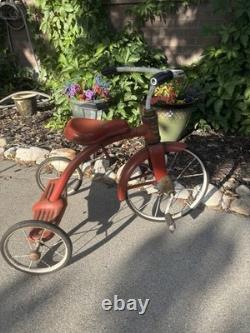 Vintage 1950's Original Midwest Red Tricycle