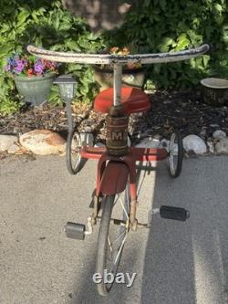Vintage 1950's Original Midwest Red Tricycle