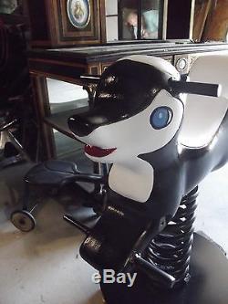 Vintage 1950's Skunk Playground Ride Spring Saddlemates Mexico Forge Restored