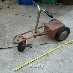 Vintage 1950's Toy Irish Mail Cart Pedal Car Chain Driven Pump Action Rare Vtg