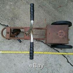 Vintage 1950's Toy Irish Mail Cart Pedal Car Chain Driven Pump Action Rare Vtg