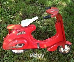 Vintage 1950s Castelli Motor Bike Pedal Scooter