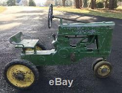 Vintage 1950s Eska John Deere 60 Pedal Tractor Original Paint And Decals
