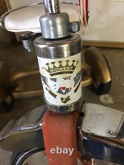 Vintage 1950s Midwest Industries Tricycle Great Condition For Age