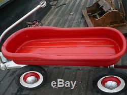 Vintage 1950s Murray Red Ball Bearing Pull Coaster Wagon Pedal Car retro toy