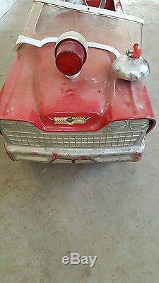 Vintage 1950s Murray fire truck pedal car ORIGINAL