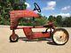 Vintage 1950s POWER TRAC CHAIN DRIVE RED PEDAL TRACTOR