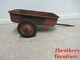 Vintage 1950s Pedal Car Tractor Tow behind Trailer Pressed Steel Toy