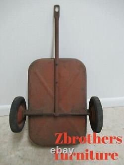 Vintage 1950s Pedal Car Tractor Tow behind Trailer Pressed Steel Toy
