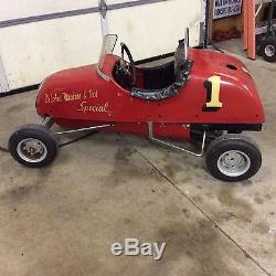 Vintage 1950s Quarter Midget Race Car Go Kart Rare All Original